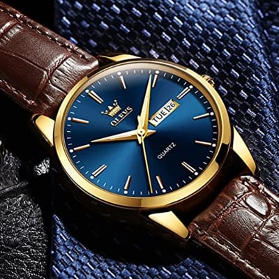 Picture of Olevs New Men Watch Luxury Leather Luminous Hand Watch Watch For Men