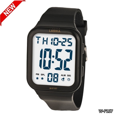 Picture of New Lasika W-F157 Digital Sports Watch for Men Apple Watch Electronic Waterproof Wristwatch Stopwatch Alarm #157