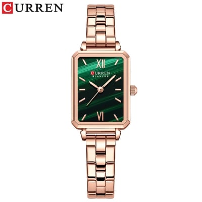 Picture of CURREN 9082 Elegant Women’s Wrist Watches Classic Rectangle Dial Light Thin Quartz Wristwatch Stainless Steel Clock