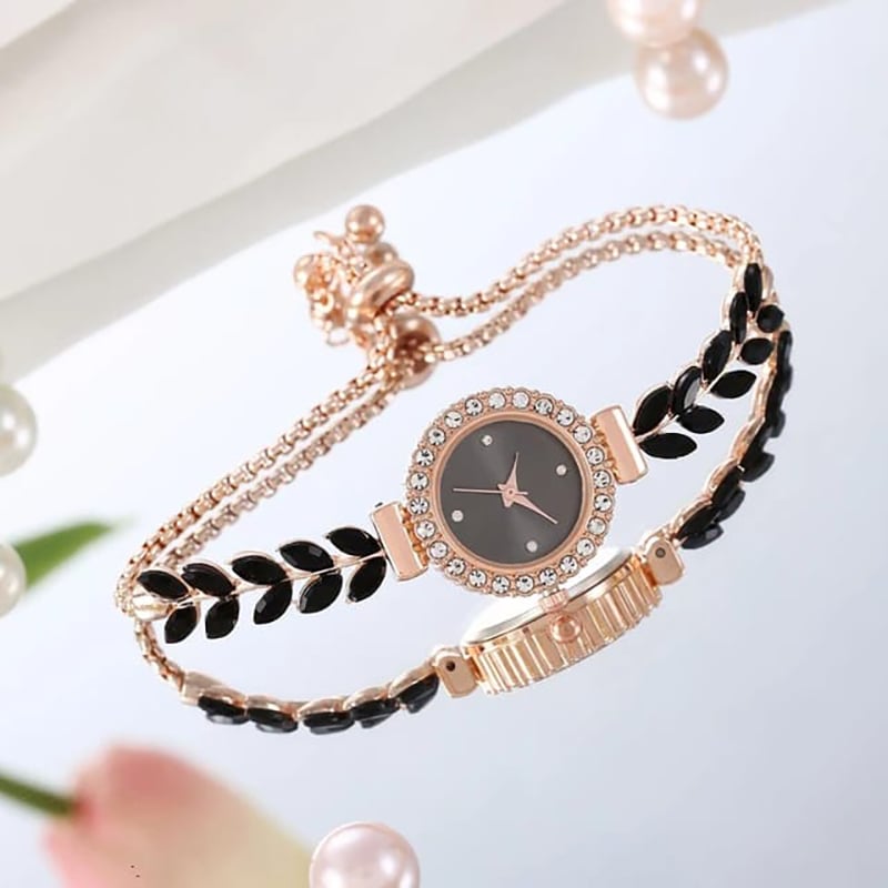 Picture of New Simple Women's Feather Bracelet Watch Fashion Quartz Wrist watch for Women - Ladies Watch