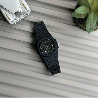Picture of New Arabic Date Watch Men's Quartz Watch Black PC Plastic watch for men - Aura Arabic Watch - Black