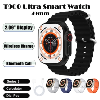 Picture of 【Gift - Glass Protector】T900 Ultra Smart Watch for Men Women 2.09" Full Touch, Bluetooth Call, Sports, Sleeping Monitoring Smartwatch, Hiwatch Pro Series 8