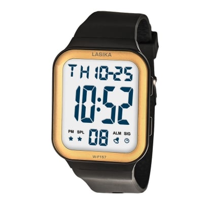 Picture of New Lasika W-F157 Digital Sports Watch for Men Apple Watch Electronic Waterproof Wristwatch Stopwatch Alarm #157