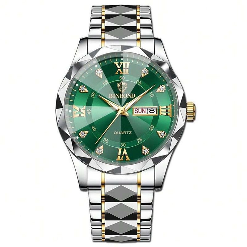Picture of Binbond 2521 Men's Luxury Fashion Stainless Steel Waterproof Quartz Movement Wrist-watch