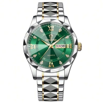 Picture of Binbond 2521 Men's Luxury Fashion Stainless Steel Waterproof Quartz Movement Wrist-watch