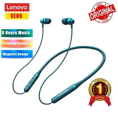 Picture of Lenovo Xe05 Magnetic Neckband Ipx5 Waterproof Wireless Bluetooth BT5.0 Earbuds