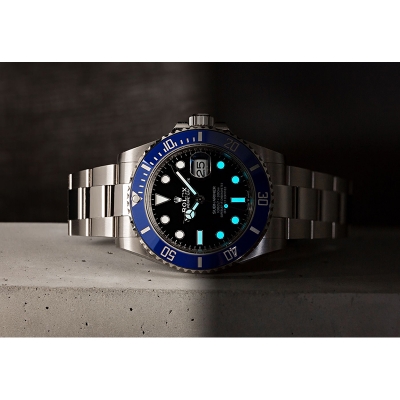 Picture of Rol-ex Top luxury Genuine Hands Chromalight Waterproof Stainless Steel Watch For Men - Blue - Watch For Men