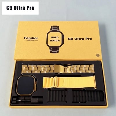 Picture of G9 Ultra Pro Reloj Inteligente Smartwatch Series 8 with Steel Strap for men-Gold