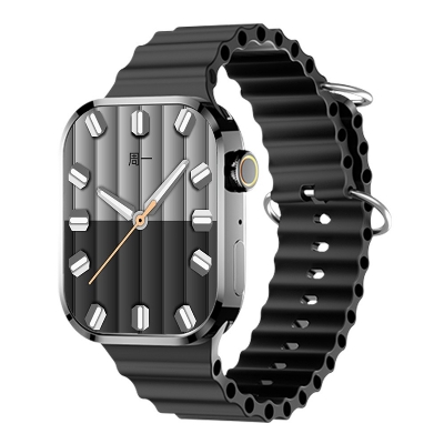 Picture of V9 Pro Max 2.1-inch AMOLED Screen Waterproof Wearfit GPT NFC Reloj Intelligente Sport Series 9 Smart Watch-Grey