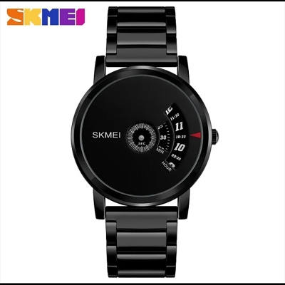 Picture of SKMEI 1260 Fashion Quartz Waterproof Creative Stainless Steel Business Watch For Men 1260 Replica Black