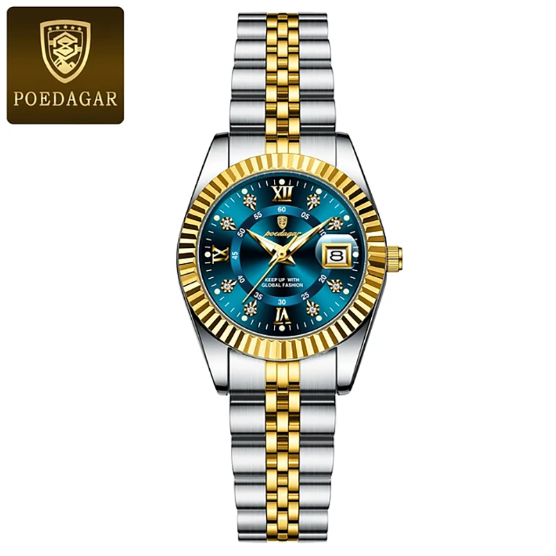 Picture of POEDAGAR 910 Luxury Ladies Watch Stainless Steel Quartz Elegant Watch for Women - Women's Watches Girl - Watch
