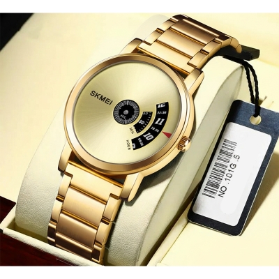 Picture of SKMEI 1260 Fashion Quartz Waterproof Creative Stainless Steel Business Watch For Men Black