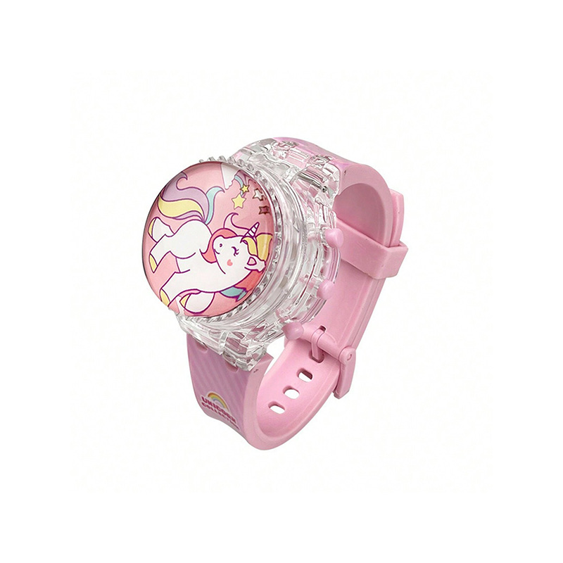 Picture of New Children'S Unicorn Silicone Strap Watch With Led Light Feature - Watch For Kids - Kids Watch -  Watch - Multiple Cartoon