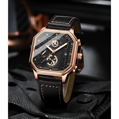 Picture of TRSOYE new luxury fashion leather belt wrist-watche for men
