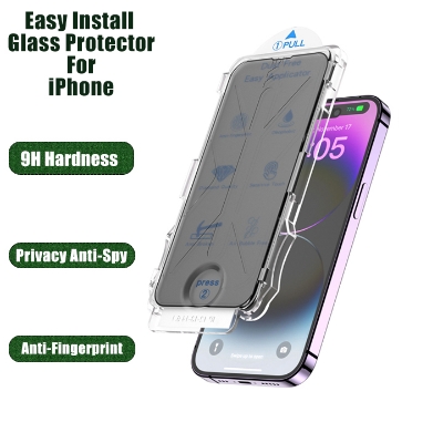 Picture of iPhone 11-17 All Models Privacy Anti-Spy Easy Install Screen Protector 9H Tempered Glass