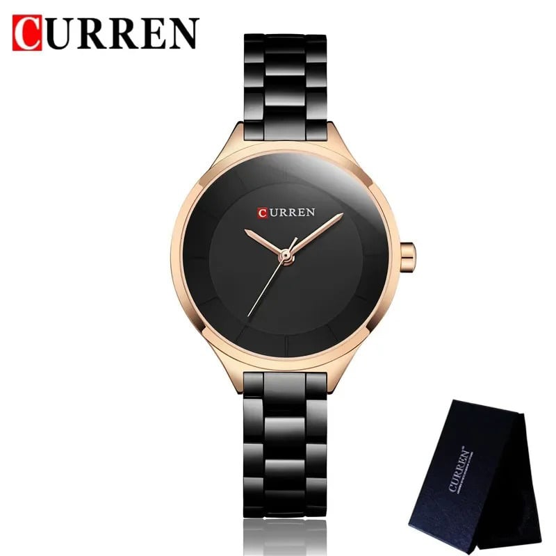 Picture of Curren9015C Women'S Watch Luxurious Stainless Steel Women'S Watch-Rose Gold And Blue Color