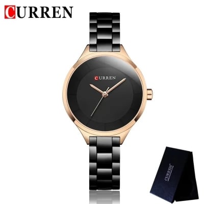 Picture of Curren9015C Women'S Watch Luxurious Stainless Steel Women'S Watch-Rose Gold And Blue Color