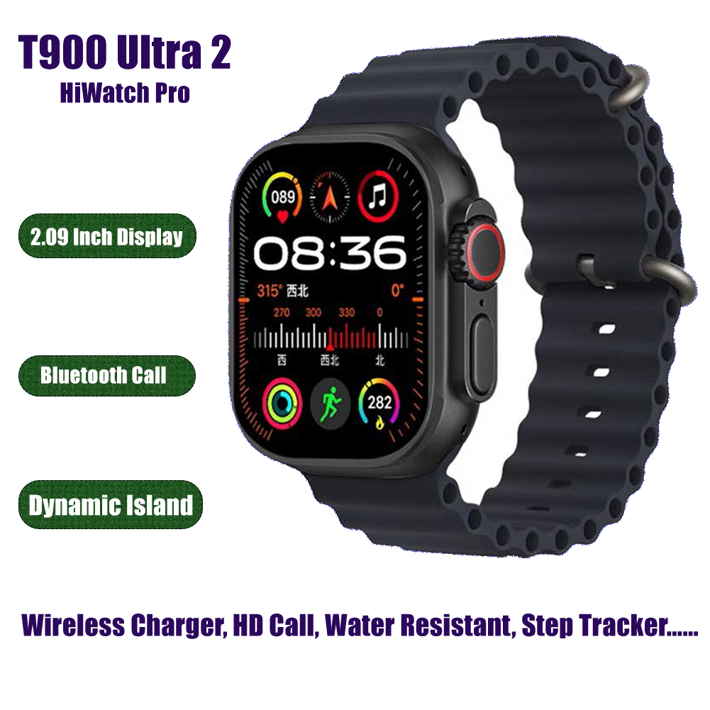 Picture of 【Gift - Glass Protector】T900 Ultra 2 Smart Watch with Bluetooth and Wireless Charger, Sports Design
