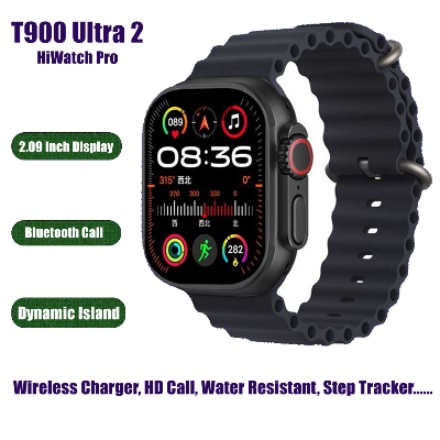 Picture of 【Gift - Glass Protector】T900 Ultra 2 Smart Watch with Bluetooth and Wireless Charger, Sports Design