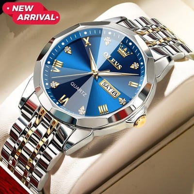 Picture of OLE-VS 9931 Watches for Men Diamond Business Dress Analog Quartz Stainless Steel Date Luxury Casual Fashion Wrist Watch  Replica