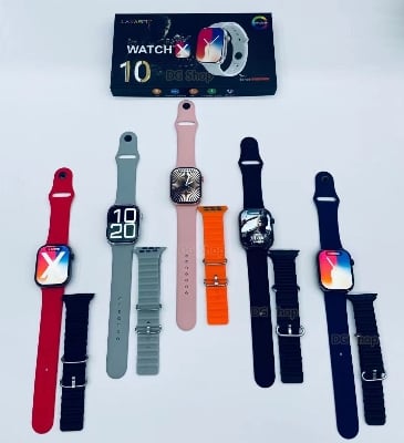 Picture of Watch X Laxasfit Double Strap Smart Watch 2.29 Inch AMOLED Display Bluetooth Call Wireless Charging Smart Watch