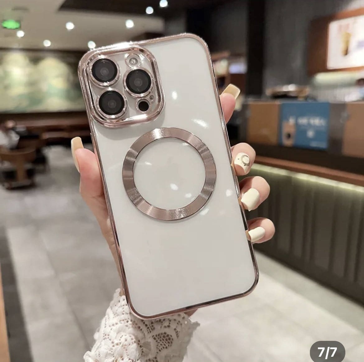 Picture of iPhone 15/15 Plus High Quality Electroplated New Magnetic Phone Case