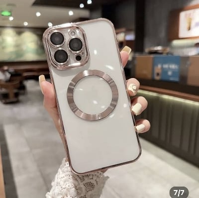 Picture of iPhone 15/15 Plus High Quality Electroplated New Magnetic Phone Case
