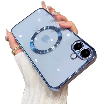 Picture of iPhone 16 Plus High Quality Electroplated New Magnetic Phone Case