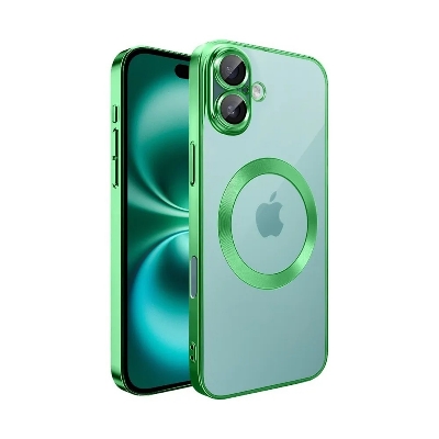 Picture of iPhone 16 Plus High Quality Electroplated New Magnetic Phone Case
