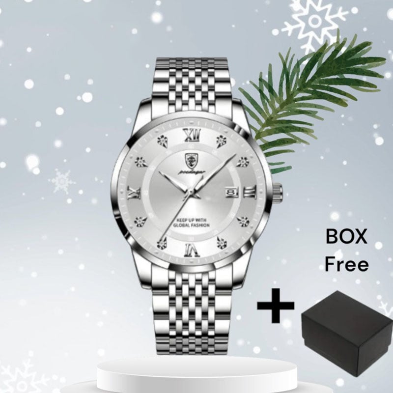 Picture of POEDAGAR 836 Stainless Steel Top Quality Luxury Date Sport For Man Wrist Watch For Men.