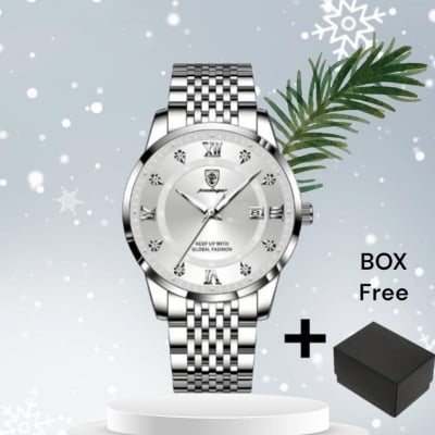 Picture of POEDAGAR 836 Stainless Steel Top Quality Luxury Date Sport For Man Wrist Watch For Men.