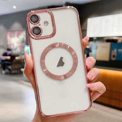 Picture of iPhone 16 Plus High Quality Electroplated New Magnetic Phone Case