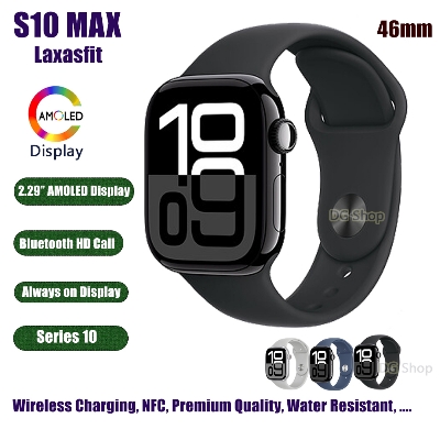 Picture of S10 Max Laxasfit Smart Watch 2.19 Inch AMOLED Display NFC Bluetooth Call Wireless Charging