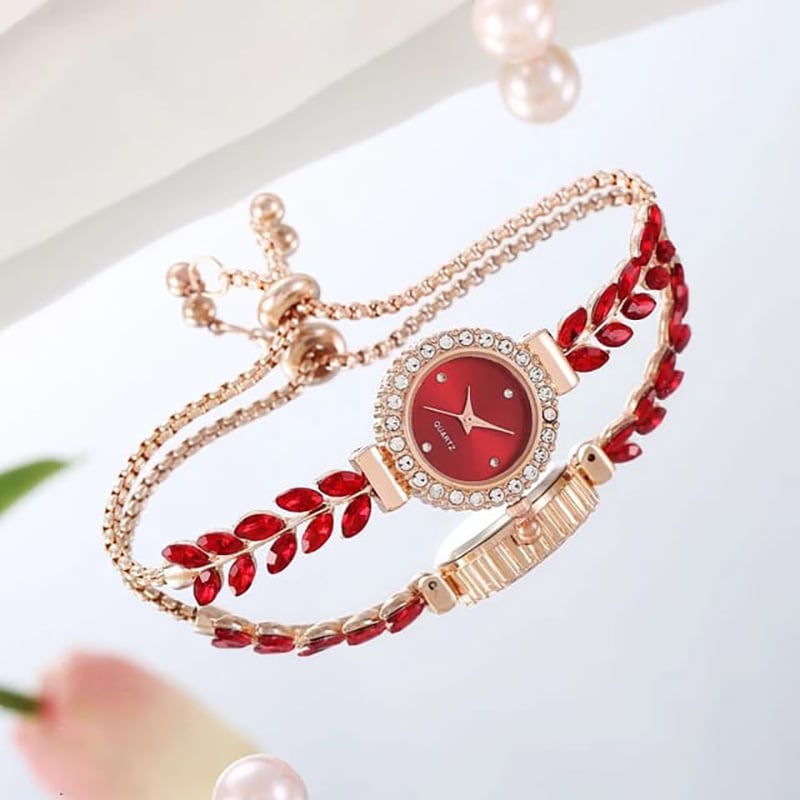 Picture of New Simple Women's Feather Bracelet Watch Fashion Quartz Wrist watch for Women - Ladies Watch
