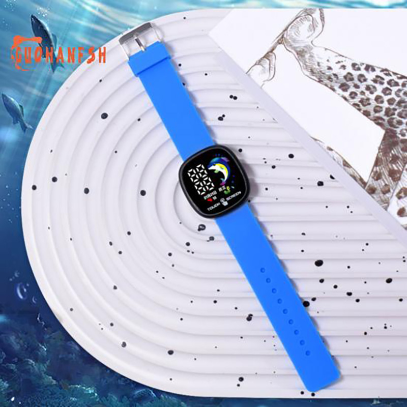 Picture of Square Fashion Trend Electronic Watch, Accurate Time, Luminous Display, Comfortable To Wear , Digital Silicon watch - Watch For Men
