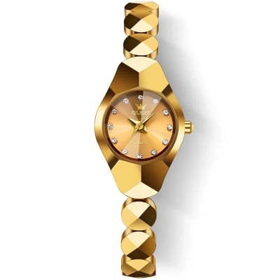 Picture of OLEVS 7007 Original Quartz Watch for Women Rhombic Mirror Waterproof Ladies Wristwatch Tungsten Steel Strap Luxury Women's Watch