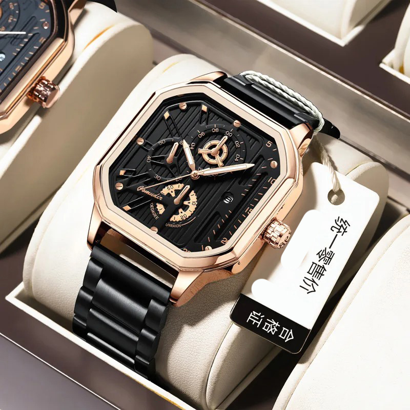Picture of TRSOYE Top Brand Casual Watch for Men Fashion Waterproof Luminous Date Sport Clock Men's Square Quartz Wristwatches