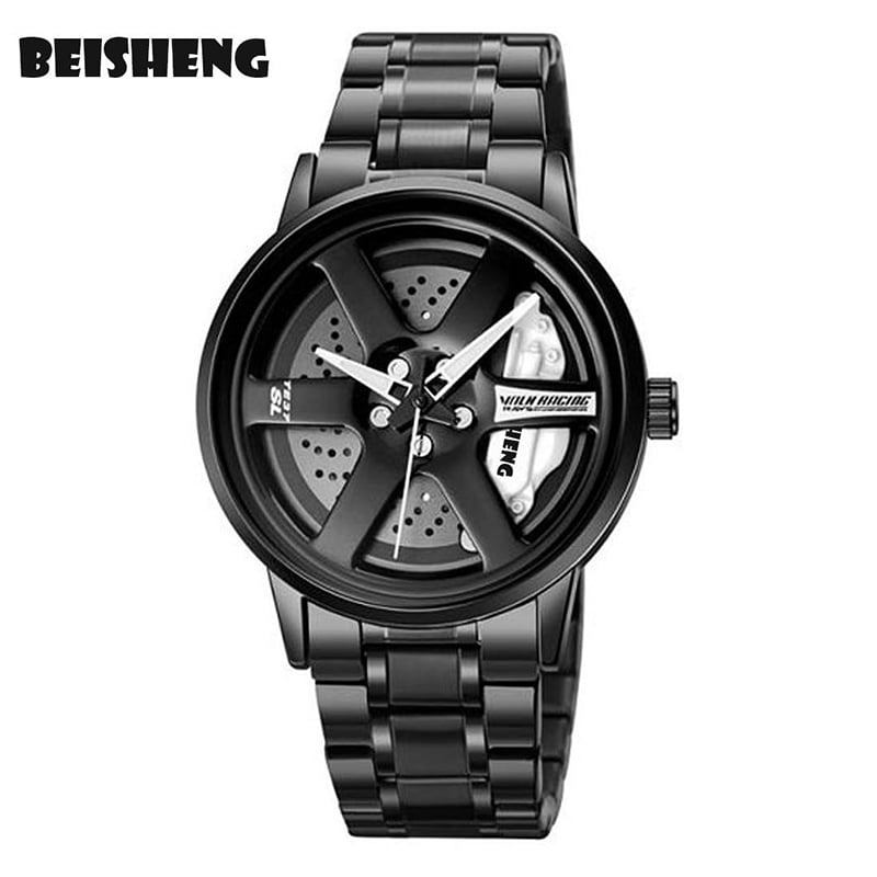 Picture of BEISHEMG 1787 ( NO Wheels ) Creative Fashion Men Stainless Steel Watch For Man Skmei Watch For Men