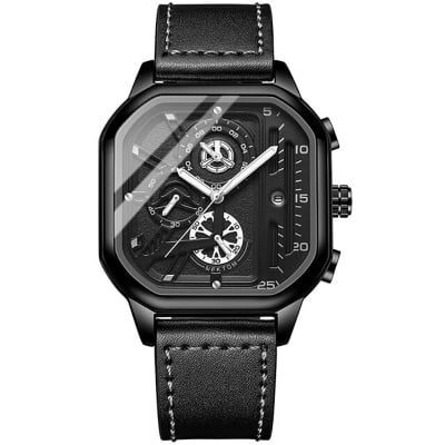 Picture of Trsoye Top luxury fashion Black leather belt wrist Watch for you Wholesale shop