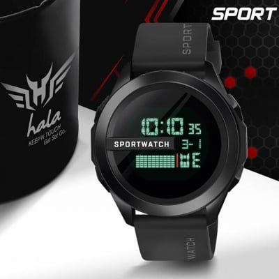 Picture of LASHIDA Wind Multi-Functional Simple Round Electronic Watch Watch Sports Men and Women Middle School Students Trend Couple LCD Waterproof