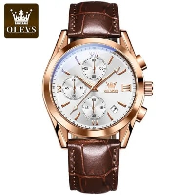 Picture of Ole_vs Leather Fashionable Quartz Fashion Watch for Men (No Box 2)