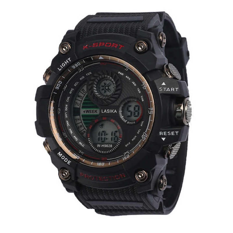 Picture of Lasika 9028 Cronographs, Auto Date, Shock Resistant Men's Waterproof Sports Digital Wrist Clock