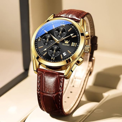 Picture of Leather Fashionable Quartz Fashion Watch for Men