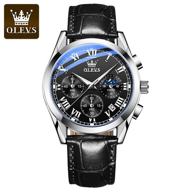 Picture of Olevs 2871 Men Watches Quartz Multi-Function Sports in Bangladesh, Analog Watch For Men