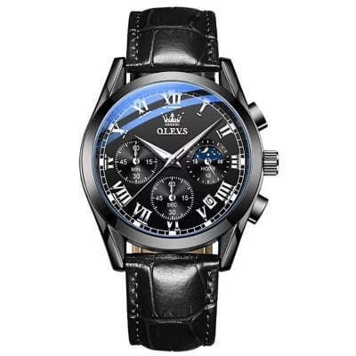 Picture of Olevs 2871 Men Watches Quartz Multi-Function Sports in Bangladesh, Analog Watch For Men