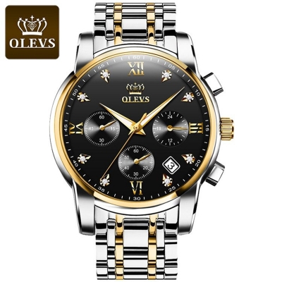 Picture of Leather waterproof quartz fashionable watch for men