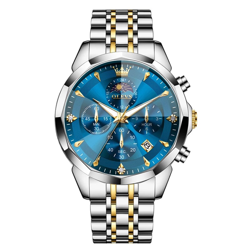 Picture of OLEVS 3673 ( Fan Made ) Quartz Fashionable Watch - Stainless Steel Wristwatch Calendar Luminous - Watch For Men- Watch