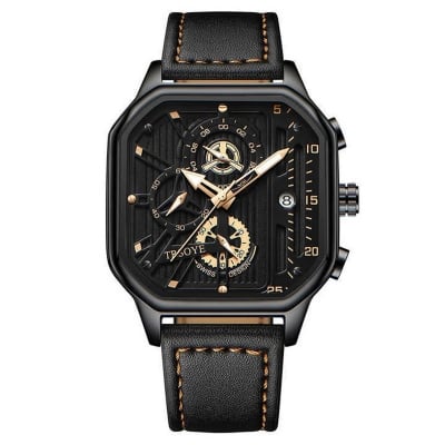 Picture of Trsoye Top luxury fashion Black leather belt wrist Watch for you Wholesale shop