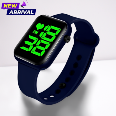 Picture of Fashionable Square LED Digital Sports Watch, Waterproof LED Watch