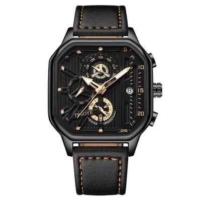 Picture of Trsoye Top luxury fashion Black leather belt wrist Watch for you Wholesale shop
